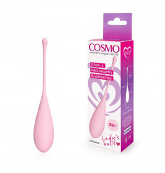 Розовый силиконовый вагинальный шарик со шнурком