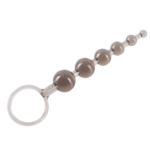 Дымчатая анальная цепочка Anal Beads - 20,5 см.