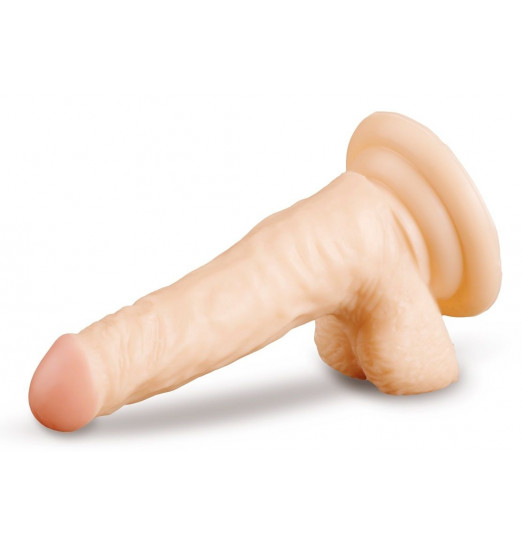Телесный фаллоимитатор на присоске - 16 см. Телесный фаллоимитатор на присоске - 16 см.