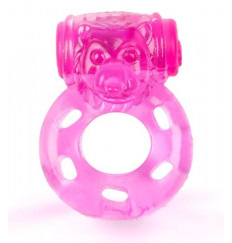 Розовое эрекционное виброкольцо