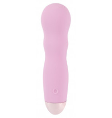 Нежно-розовый мини-вибратор Cuties Mini - 12,4 см.