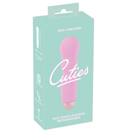 Нежно-розовый мини-вибратор Cuties Mini - 12,4 см. Нежно-розовый мини-вибратор Cuties Mini - 12,4 см.