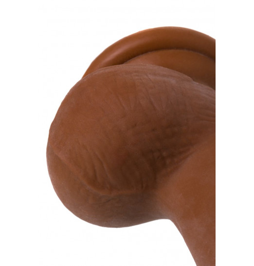 Коричневый вибратор-реалистик Mr.Lopez - 19 см.