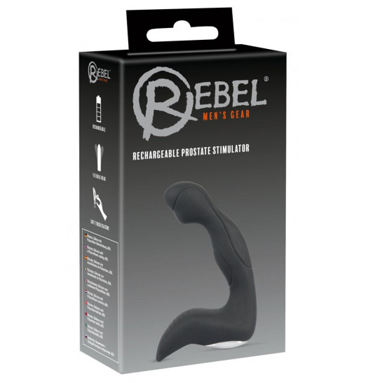 Черный вибростимулятор простаты Rechargeable Prostate Stimulator