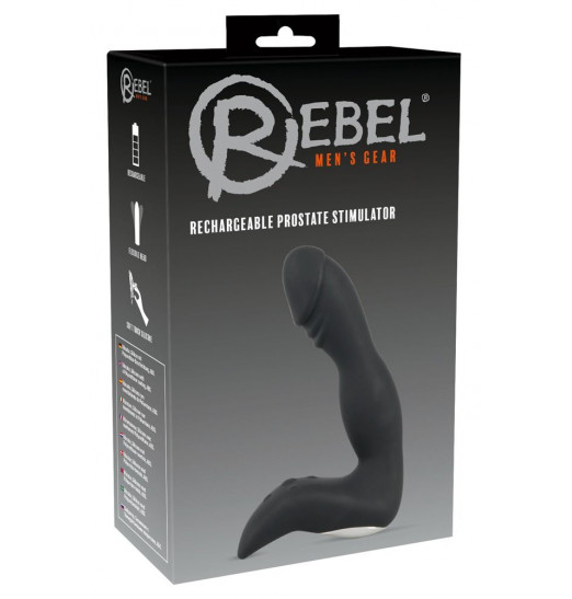 Черный перезаряжаемый вибростимулятор простаты Rechargeable Prostate Stimulator Черный перезаряжаемый вибростимулятор простаты Rechargeable Prostate Stimulator