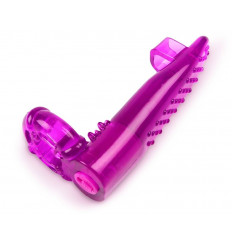 Фиолетовая рельефная насадка на член