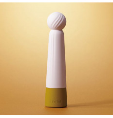 Нежно-розовый вибратор с шаровидной мягкой головкой IROHA Rin Kogane - 14,8 см.