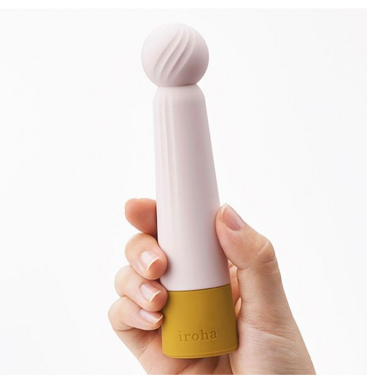 Нежно-розовый вибратор с шаровидной мягкой головкой IROHA Rin Kogane - 14,8 см. Нежно-розовый вибратор с шаровидной мягкой головкой IROHA Rin Kogane - 14,8 см.