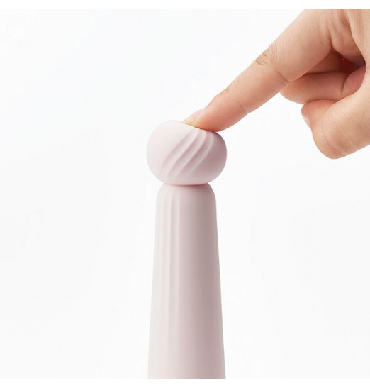 Нежно-розовый вибратор с шаровидной мягкой головкой IROHA Rin Kogane - 14,8 см. Нежно-розовый вибратор с шаровидной мягкой головкой IROHA Rin Kogane - 14,8 см.