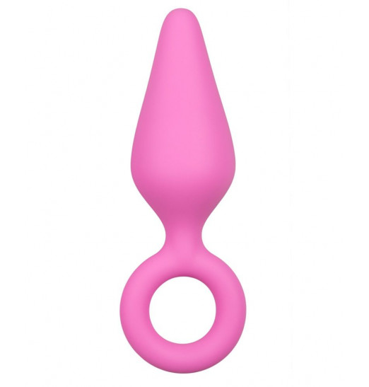 Розовая анальная пробка Pointy Plug - 15,5 см.