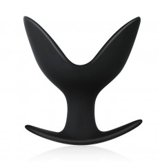 Черный анальный эспандер №10 Hook - 11 см.