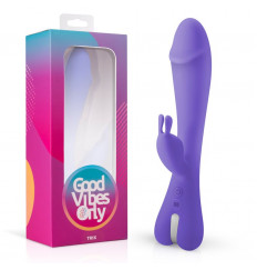 Фиолетовый вибратор-кролик Trix Rabbit Vibrator - 22,5 см.