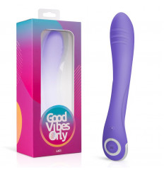 Фиолетовый вибратор для G-стимуляции Lici G-Spot Vibrator - 22,5 см.
