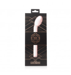 Золотистый вибратор для G-стимуляции Rosy Gold G-spot Vibrator - 22 см.