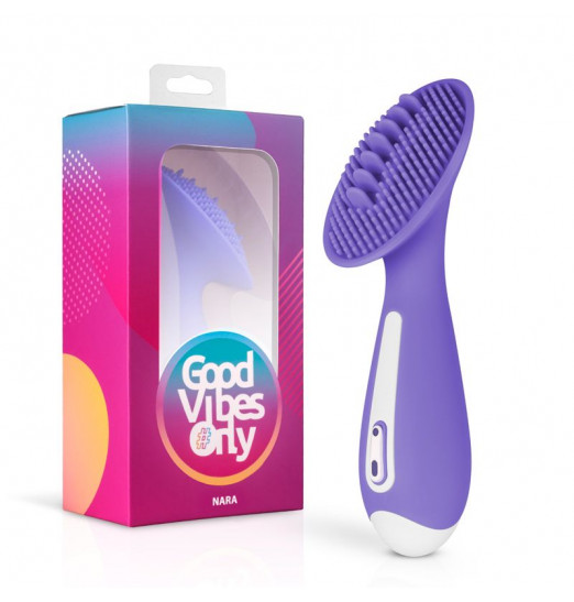 Фиолетовый клиторальный стимулятор Nara