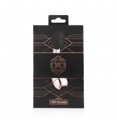 Золотисто-черный мини-вибратор Mini Curve Massager - 13 см.