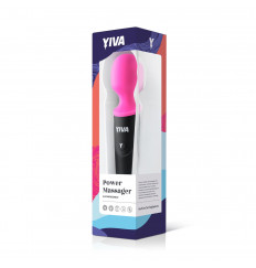 Розово-черный вибромассажер Yiva Power Massager