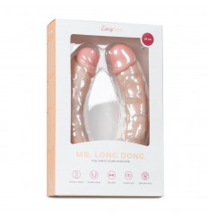 Телесный двусторонний фаллоимитатор Mr Long Dong - 48 см.