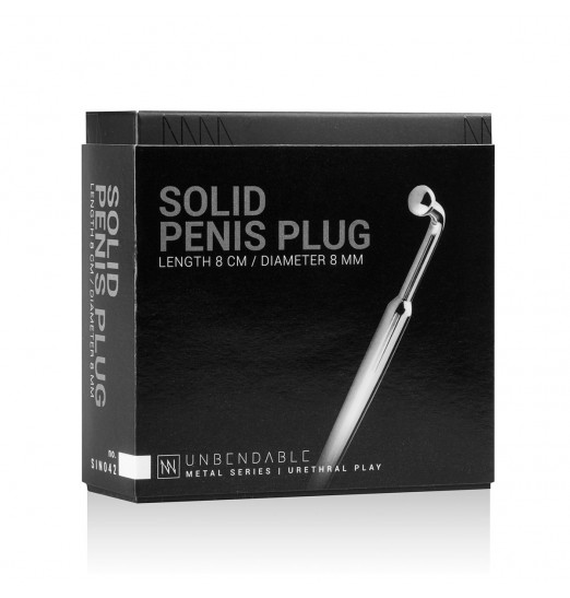 Уретральный стимулятор Sinner Curved Penis Plug - 9 см.