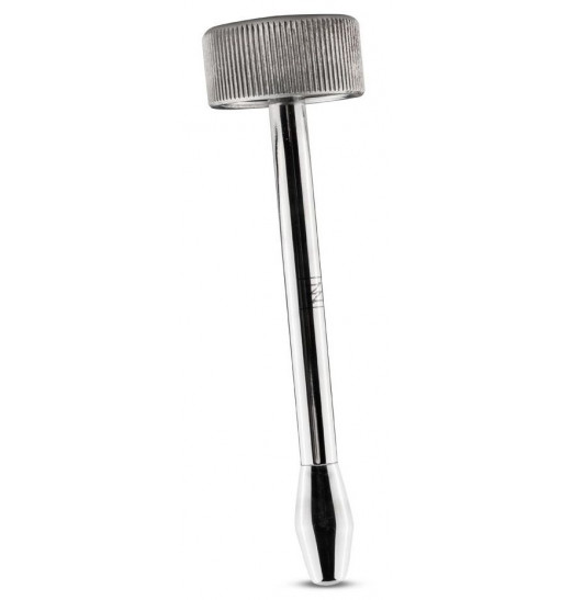 Серебристый уретральный стимулятор Sinner Vibrating dilator - 9,5 см.