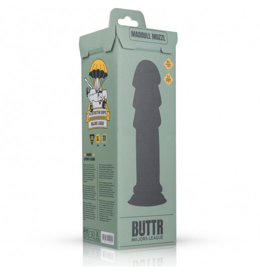 Черный фаллоимитатор MadBull Muzzl - 28,9 см. Черный фаллоимитатор MadBull Muzzl - 28,9 см.