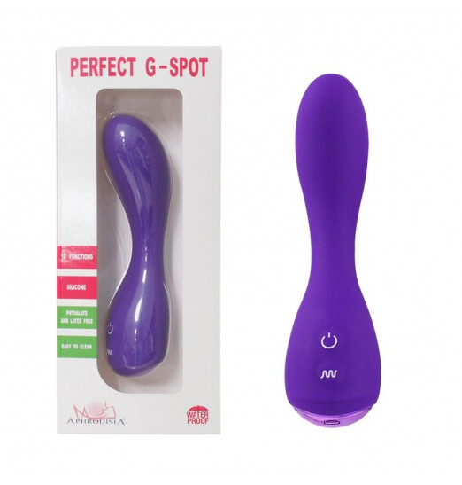 Фиолетовый вибратор Perfect G-Spot - 16,2 см.