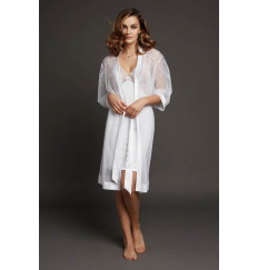 Легкий шифоновый халатик свободного кроя