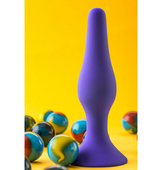 Фиолетовая анальная пробка - 12,5 см.