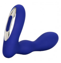 Синий анальный вибратор Eclipse Pleasure Probe - 13,25 см.