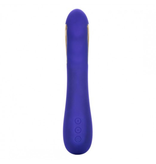 Фиолетовый вибратор с электростимуляцией Intimate E-Stimulator Petite Wand - 18,5 см.