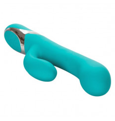 Бирюзовый перезаряжаемый вибратор-кролик Enchanted Lover