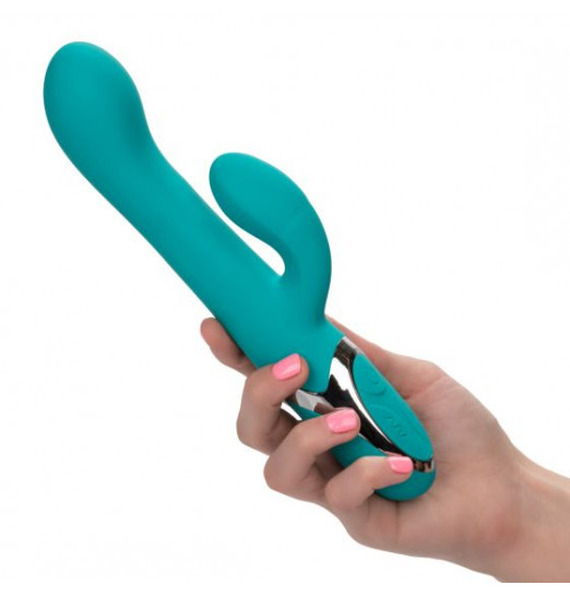 Бирюзовый перезаряжаемый вибратор-кролик Enchanted Lover Бирюзовый перезаряжаемый вибратор-кролик Enchanted Lover