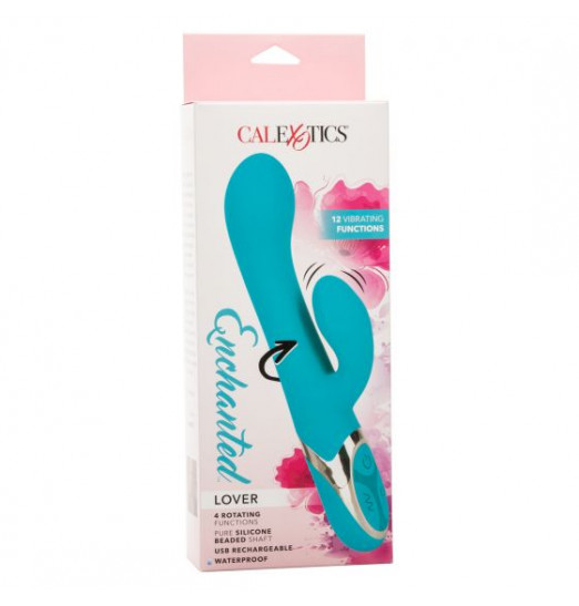 Бирюзовый перезаряжаемый вибратор-кролик Enchanted Lover Бирюзовый перезаряжаемый вибратор-кролик Enchanted Lover