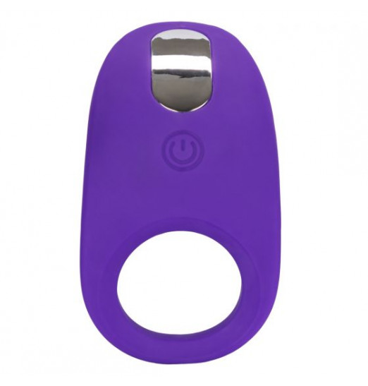 Фиолетовое эрекционное виброкольцо Silicone Rechargeable Passion Enhancer