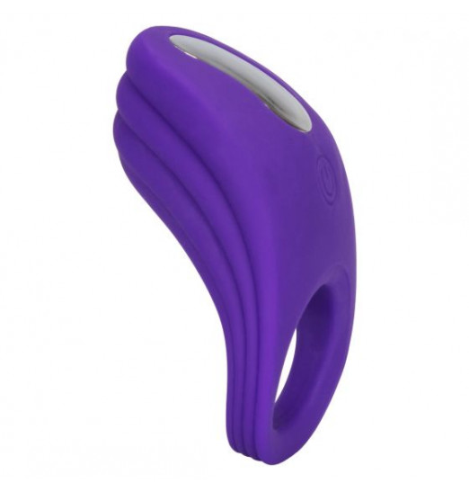 Фиолетовое эрекционное виброкольцо Silicone Rechargeable Passion Enhancer