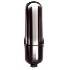 Черная гладкая вибропуля Mady - 6 см.