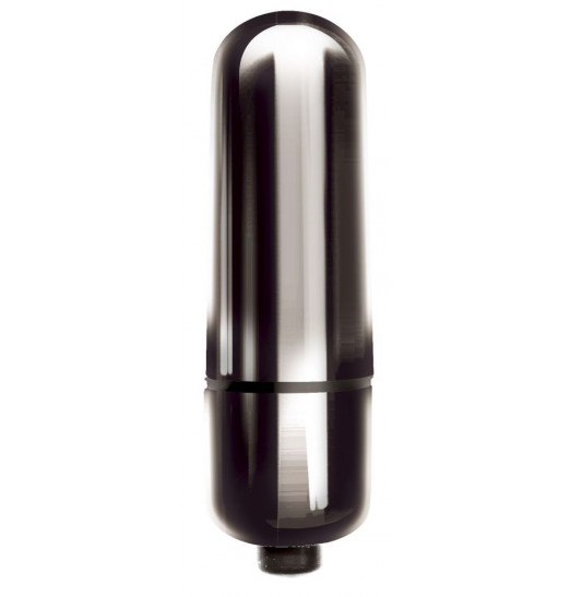 Черная гладкая вибропуля Mady - 6 см.