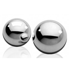Серебристые вагинальные шарики Medium Weight Ben-Wa Balls