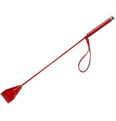 Красный стек из лаковой кожи - 70 см.