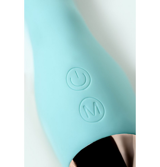 Голубой вибратор с клиторальным стимулятором CRYSTAL - 18,3 см. Голубой вибратор с клиторальным стимулятором CRYSTAL - 18,3 см.