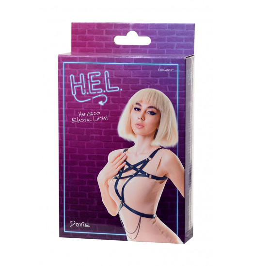 Черная портупея H.E.L. Dovie