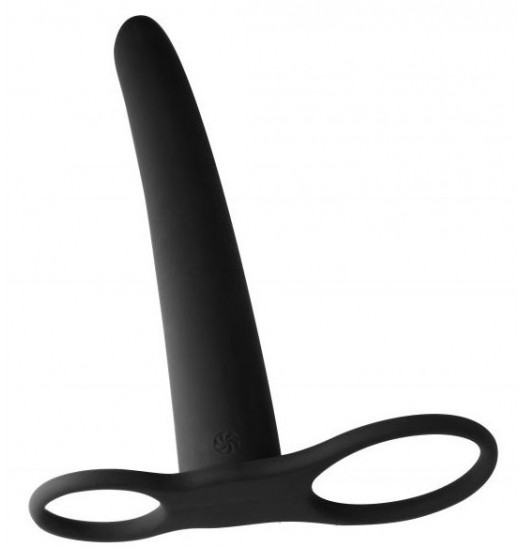 Черная насадка для двойного проникновения Gimlet - 16 см.