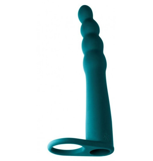 Зеленая вибронасадка для двойного проникновения Bramble - 16,5 см.