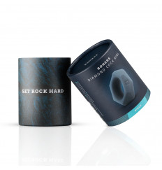 Темно-серое эрекционное кольцо в виде гайки