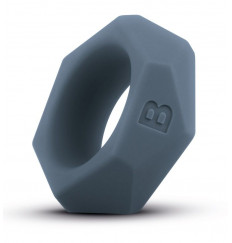 Темно-серое эрекционное кольцо в виде гайки