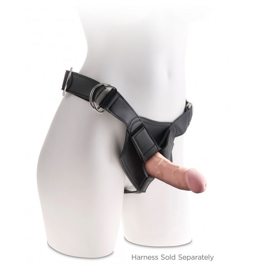 Телесный фаллоимитатор на присоске 6  Triple Density Cock - 18,4 см.