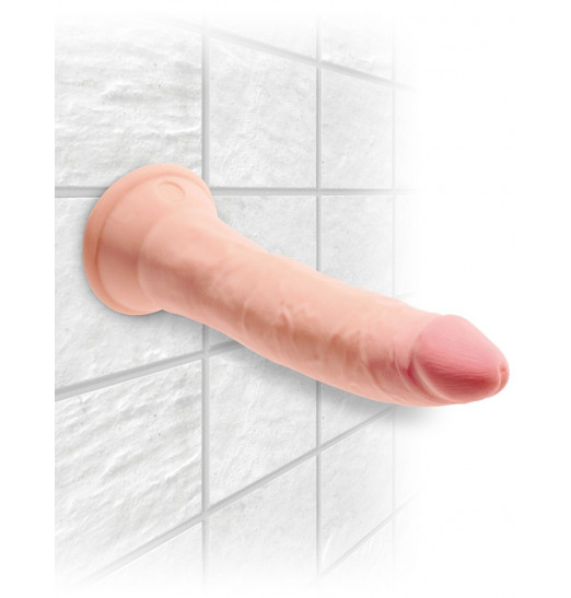 Телесный фаллоимитатор на присоске 7 Triple Density Cock - 21 см. Телесный фаллоимитатор на присоске 7 Triple Density Cock - 21 см.