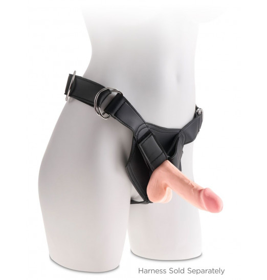 Телесный фаллоимитатор на присоске 6,5  Triple Density Cock - 20,3 см.