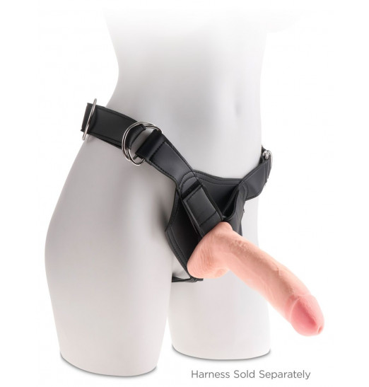 Телесный фаллоимитатор на присоске 10  Triple Density Cock with Balls - 26,7 см.