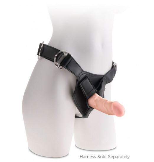 Телесный фаллоимитатор на присоске 5  Triple Density Cock - 15,24 см.